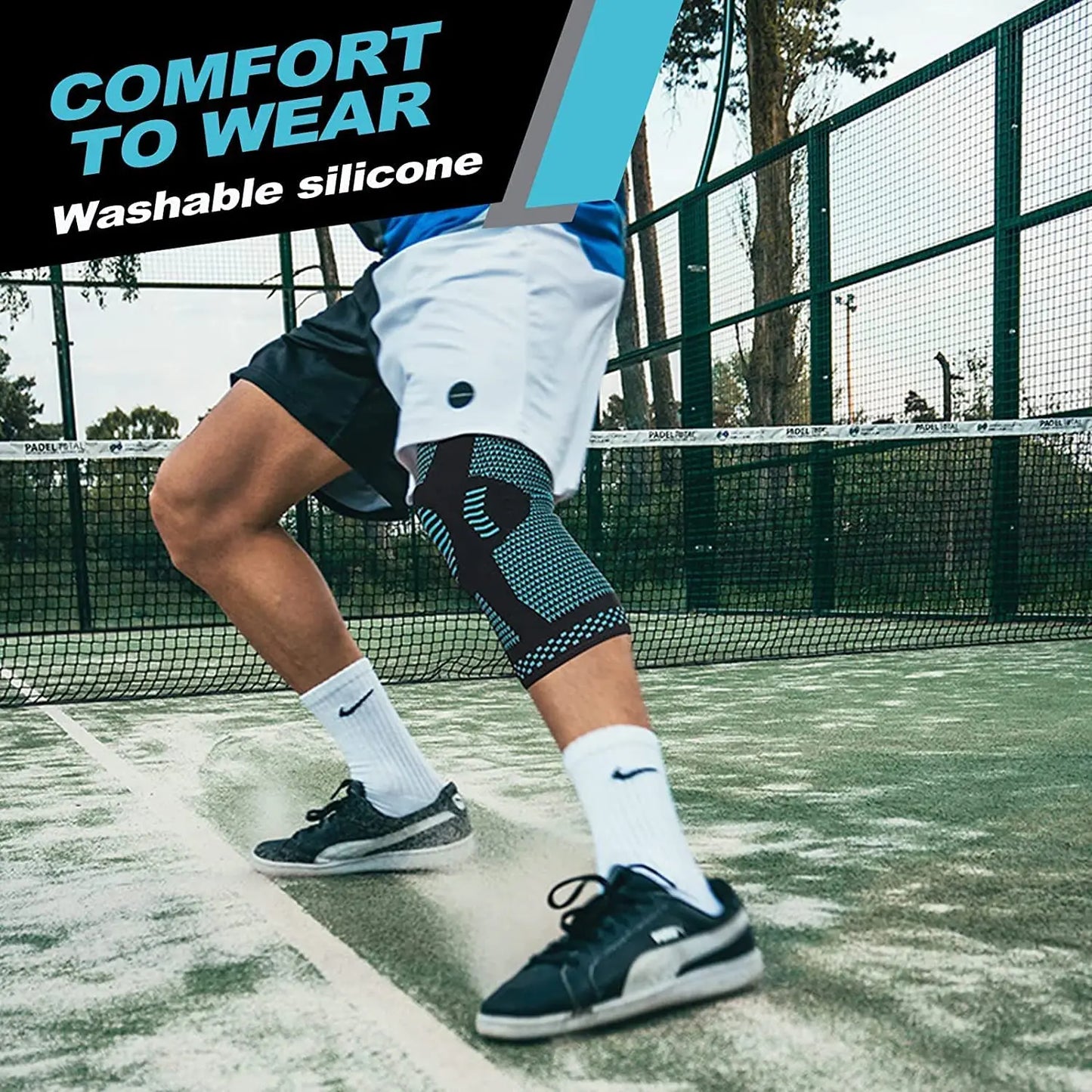 Knee Brace with Patella Gel Support & Side Stabilizers — For People Who Can't Afford to Be Off Their Feet